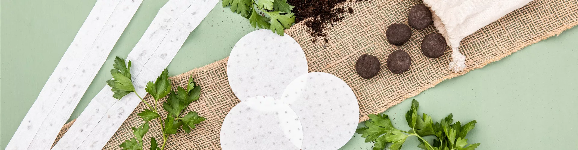 Aussaat - Saatbänder, Saatscheiben und Seedbombs